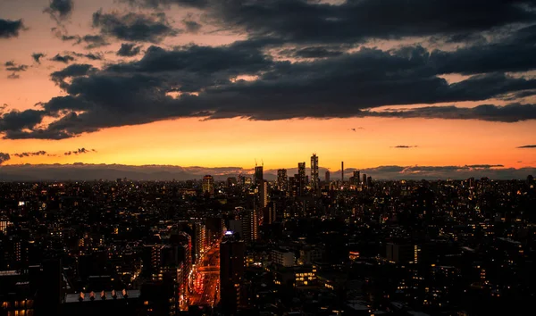 Tokio Abril 2014 Vista Aérea Tokio Atardecer Del Abril 2014 — Foto de Stock