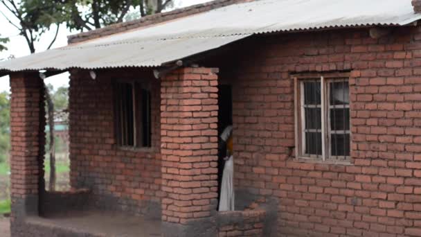 Nanjiri Deki Okul Binası Lilongwe Malawi Nin Dışında — Stok video