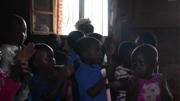 Bambini Non Identificati Asilo Nido Nanjiri Nella Periferia Lilongwe Malawi — Video Stock