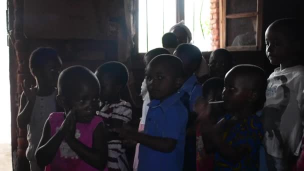 Neidentifikované Děti Školce Nanjiri Okraji Lilongwe Malawi Prosince 2020 — Stock video