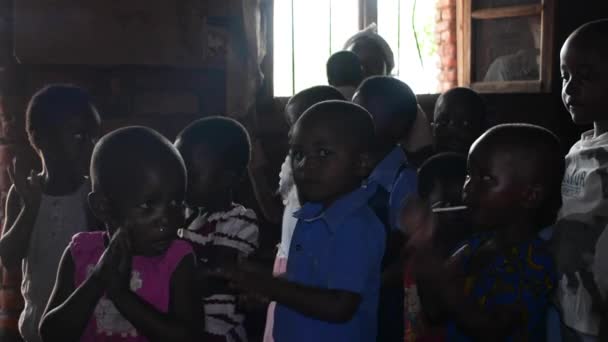 Bambini Non Identificati Asilo Nido Nanjiri Nella Periferia Lilongwe Malawi — Video Stock