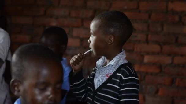 Niezidentyfikowane Dzieci Przedszkolu Nanjiri Obrzeżach Lilongwe Malawi Grudnia 2020 — Wideo stockowe