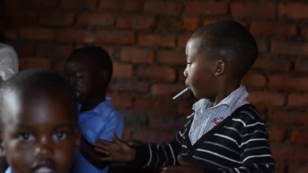 Aralık 2020 Lilongwe Malawi Nanjiri Bir Anaokulunda Kimliği Belirsiz Çocuklar — Stok video