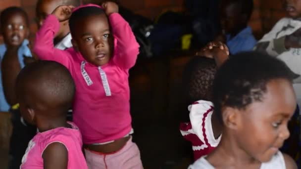 Unidentified Children Pre School Nanjiri Outskirts Lilongwe Malawi December 2020 — Stock Video