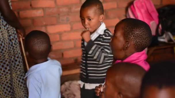 Неизвестные Дети Дошкольном Учреждении Нанджири Окраине Лилонгве Малави Декабря 2020 — стоковое видео