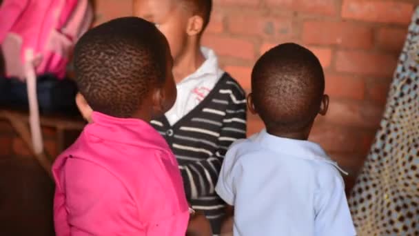 Невідомі Діти Дошкільній Школі Нандзірі Околиці Лілонгве Малаві Грудня 2020 — стокове відео