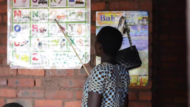 Profesora Identificada Preescolar Nanjiri Las Afueras Lilongwe Malawi Diciembre 2020 — Vídeo de stock