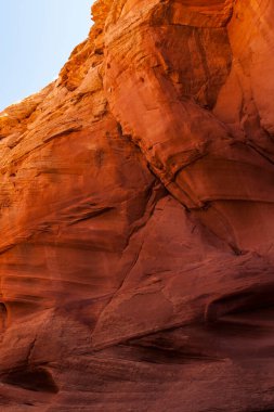 Antilop Kanyonu, Page, Arizona, ABD yakınlarında. Antilop Kanyonu, Amerika 'nın güneybatısındaki en çok ziyaret edilen ve en çok fotoğraflanan kanyondur..