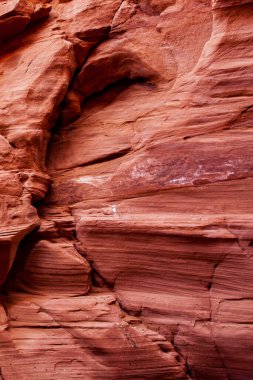 Antilop Kanyonu, Page, Arizona, ABD yakınlarında. Antilop Kanyonu, Amerika 'nın güneybatısındaki en çok ziyaret edilen ve en çok fotoğraflanan kanyondur..