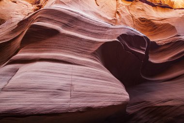 Antilop Kanyonu, Page, Arizona, ABD yakınlarında. Antilop Kanyonu, Amerika 'nın güneybatısındaki en çok ziyaret edilen ve en çok fotoğraflanan kanyondur..