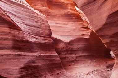 Antilop Kanyonu, Page, Arizona, ABD yakınlarında. Antilop Kanyonu, Amerika 'nın güneybatısındaki en çok ziyaret edilen ve en çok fotoğraflanan kanyondur..
