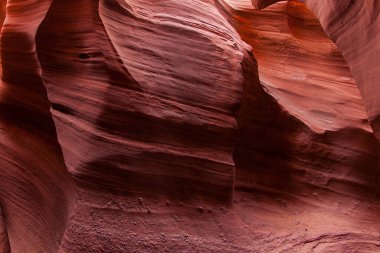 Antilop Kanyonu, Page, Arizona, ABD yakınlarında. Antilop Kanyonu, Amerika 'nın güneybatısındaki en çok ziyaret edilen ve en çok fotoğraflanan kanyondur..