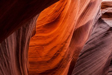 Antilop Kanyonu, Page, Arizona, ABD yakınlarında. Antilop Kanyonu, Amerika 'nın güneybatısındaki en çok ziyaret edilen ve en çok fotoğraflanan kanyondur..