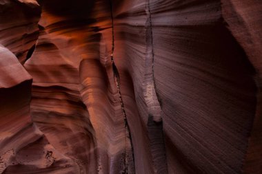 Antilop Kanyonu, Page, Arizona, ABD yakınlarında. Antilop Kanyonu, Amerika 'nın güneybatısındaki en çok ziyaret edilen ve en çok fotoğraflanan kanyondur..