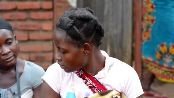 Mujeres Identificadas Que Esperan Tener Peso Sus Hijos Medido Nanjiri — Vídeo de stock