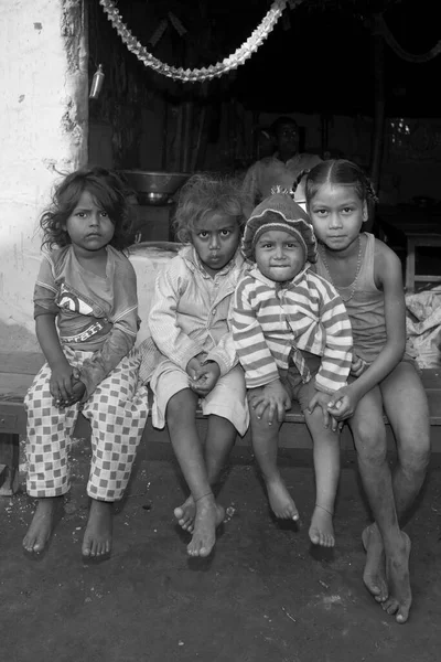 Raxaul India Unidentified Indian Children Street November 2013 Raxaul Bihar — 图库照片