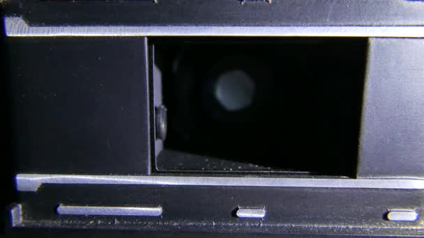 Mecanismo de obturador de câmera vintage. 4K UHD . — Vídeo de Stock