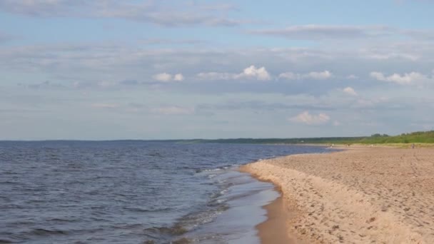 Морський пейзаж, Балтійське море — стокове відео