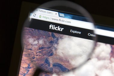 Flickr web sitesi bir büyüteç altında