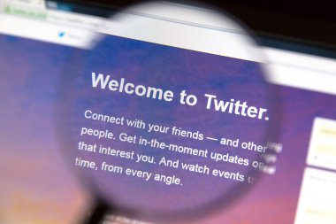 Büyüteç altında Twitter Web sitesi