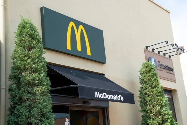 Palma Mallorca Spanien September 2017 Mcdonald Restaurant Schild Mcdonald Ist — Stockfoto