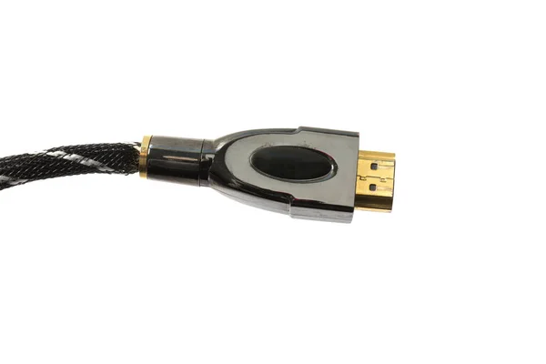 Câble Hdmi Isolé Sur Fond Blanc — Photo