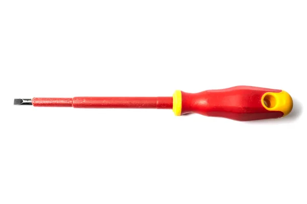 Red Screwdriver Isolated White Background — Stock Photo, Image