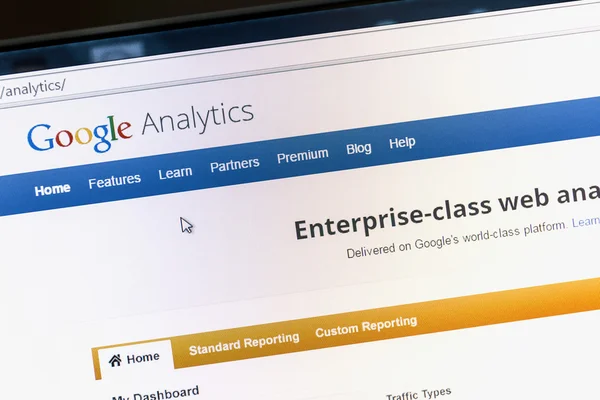 Google Analytics Przewodniczący — Zdjęcie stockowe