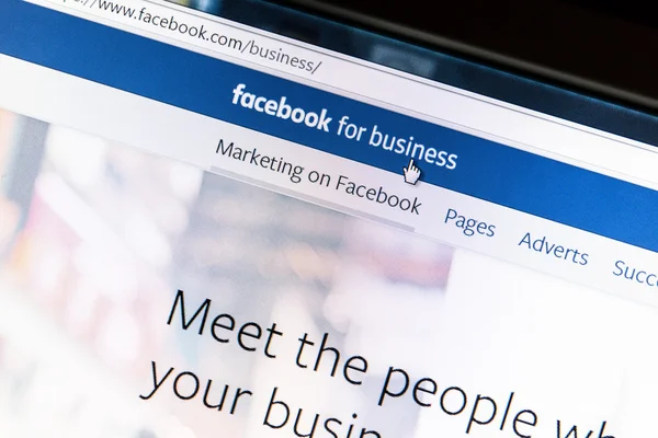 Facebook for business — Stock Photo, Image