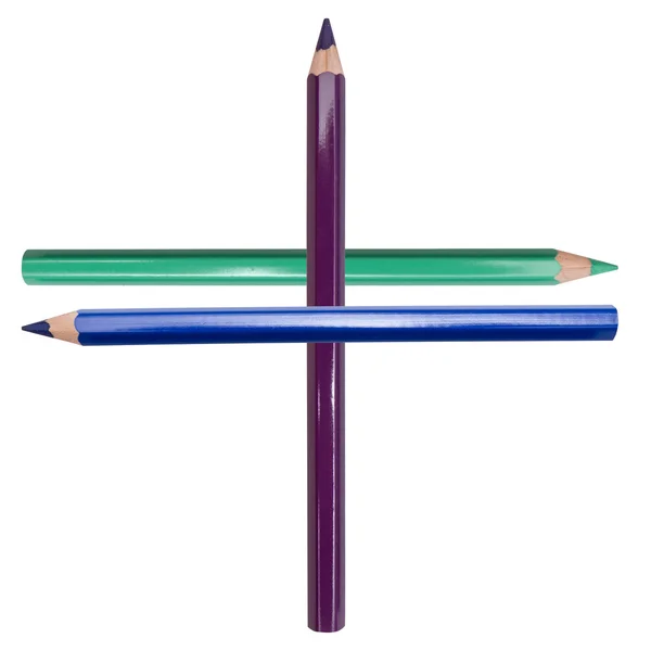 Różne kolorowe ołówki — Zdjęcie stockowe