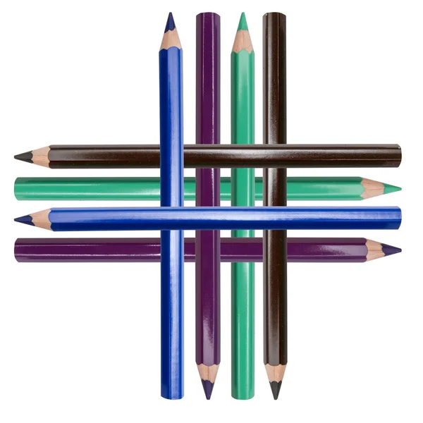 Diferentes lápices de colores — Foto de Stock