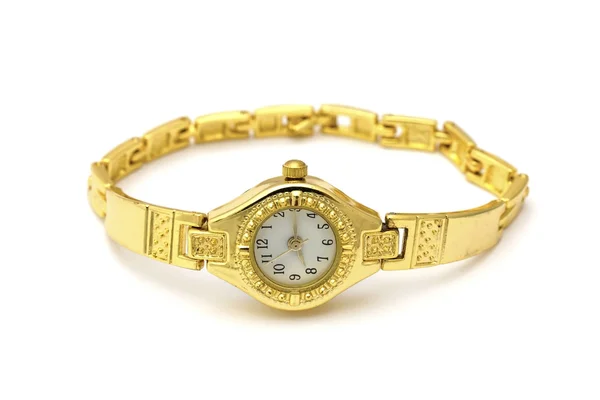 Reloj de pulsera de oro —  Fotos de Stock