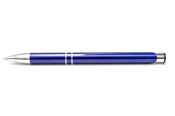 Blue ballpoint pen — Stock Photo, Image