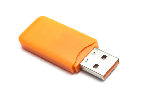 USB-flashstation op wit — Stockfoto