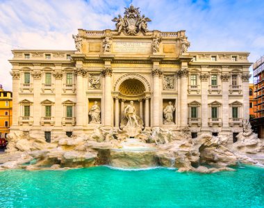 Rome, Trevi Çeşmesi. İtalya.