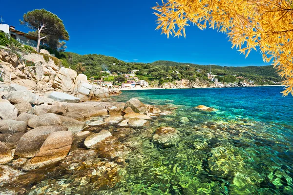 Forno beach, elba-sziget. — Stock Fotó