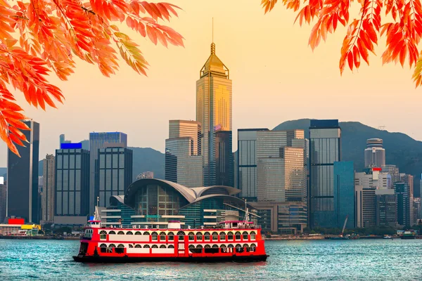 Linha do horizonte de Hong Kong — Fotografia de Stock