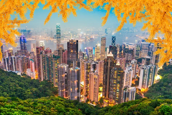 Skyline von Hongkong — Stockfoto