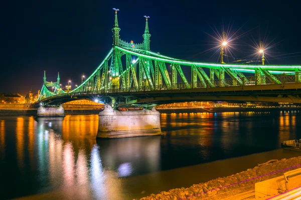 Budapeste, Liberty Bridge, Hungria — Fotografia de Stock