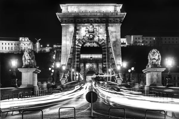 Budapeşte, Chain Bridge, Macaristan — Stok fotoğraf