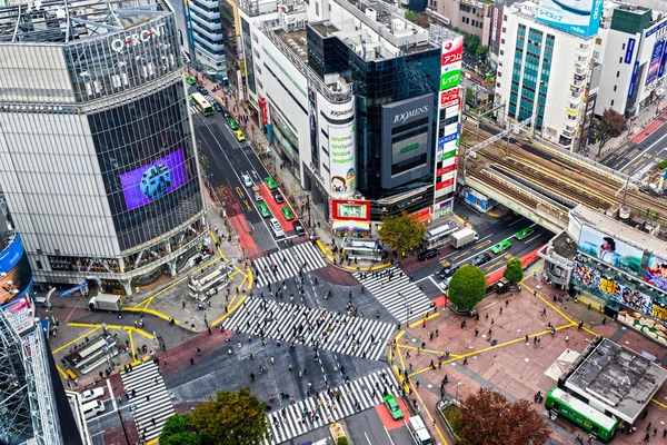 Shibuya křížení, tokyo, Japonsko. — Stock fotografie