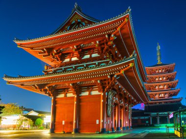 Sensoji-ji, tapınakta Asakusa, Tokyo, Japonya.