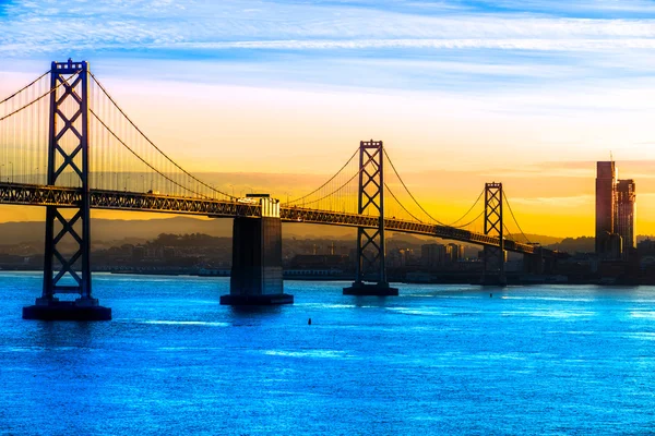 San Francisco Bay Bridge, Kalifornien, Vereinigte Staaten. — Stockfoto