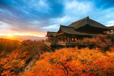 Kiyomizu-dera Temple in Kyoto, Japan clipart