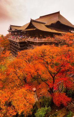 Kyoto, Japonya 'daki kiyomizu-dera tapınağı.
