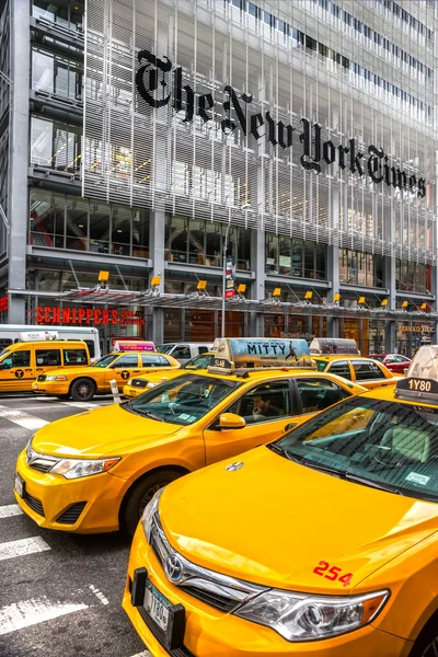 NEW YORK CITY -MARCH 25: Times Square, featured with Broadway Th — Stock Photo, Image