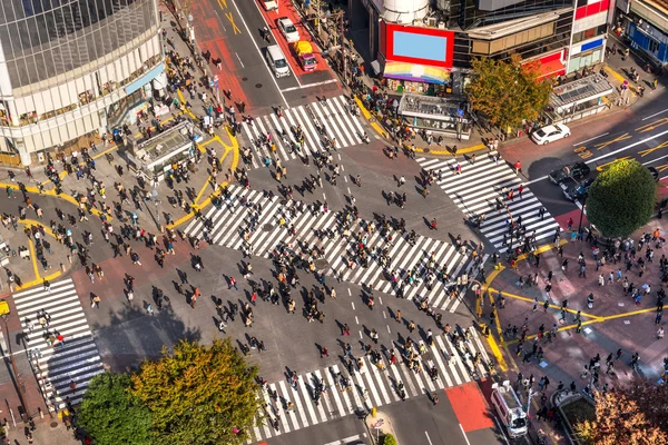 Shibuya křížení, tokyo, Japonsko. — Stock fotografie