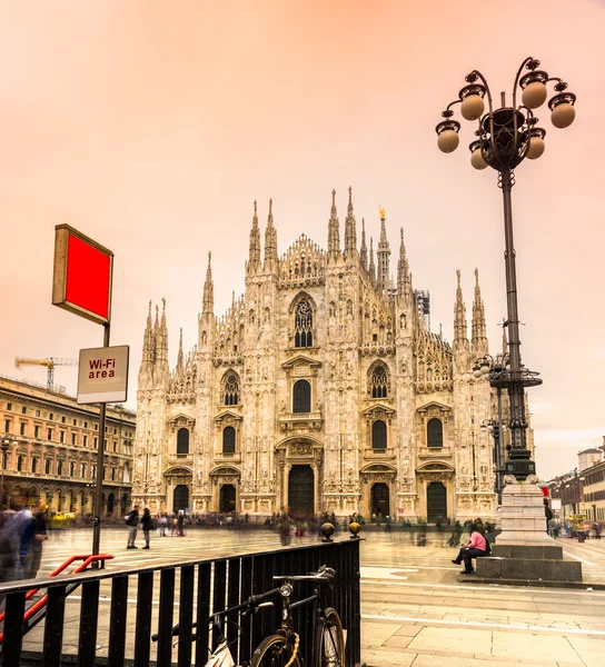 Duomo Milana, Itálie. — Stock fotografie