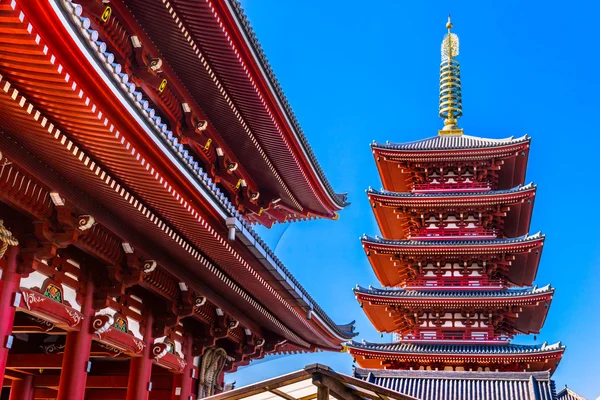 सेन्सॉजी-जी, असकुसा, टोकियो, जपान मधील मंदिर . — स्टॉक फोटो, इमेज