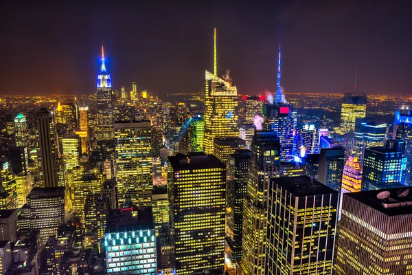 在纽约市的曼哈顿天际线 — 图库照片
